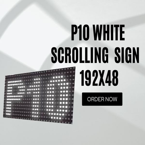 Led scrolling store sign